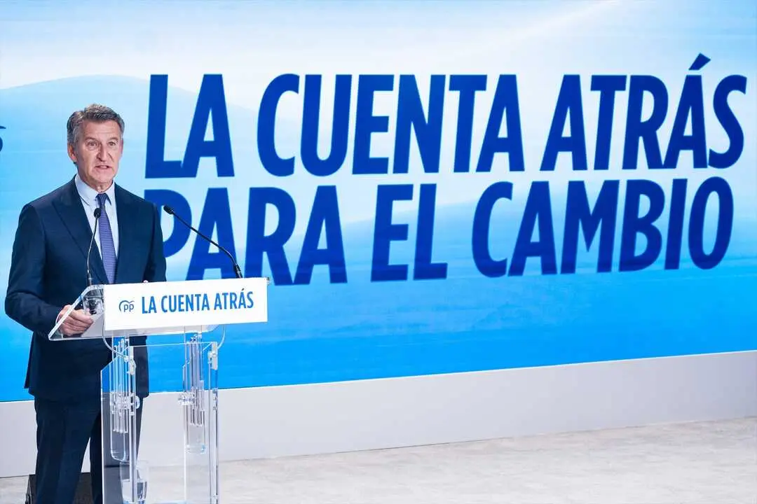 El presidente del Partido Popular, Alberto N&uacute;&ntilde;ez Feij&oacute;o, comparece ante los medios para hacer balance del curso pol&iacute;tico, en la sede nacional del PP, a 22 de julio de 2026, en Madrid (Espa&ntilde;a). Feij&oacute;o ha puesto el foco en la corrupci&oacute;n y la cr&iacute;tica a la gesti&oacute;n de Pedro S&aacute;nchez. El PP hace su balance pol&iacute;tico justo a las puertas de cumplirse tres a&ntilde;os de las elecciones del 23-J.
Fecha: 22/07/2026.

Firma: C&eacute;sar Vallejo Rodr&iacute;guez / Europa Press
Personajes: Alberto N&uacute;&ntilde;ez Feij&oacute;o