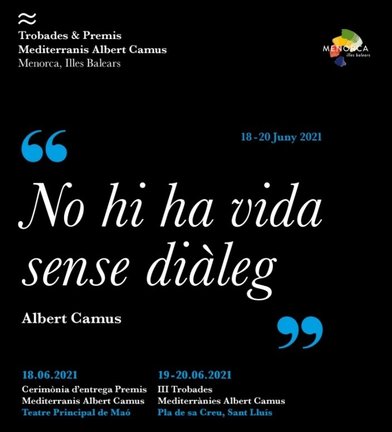Cartel de la III edición de las Trobades y Premios Albert Camus 2021
