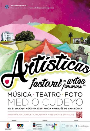 Cartel del festival 'Artísticas' en Medio Cudeyo