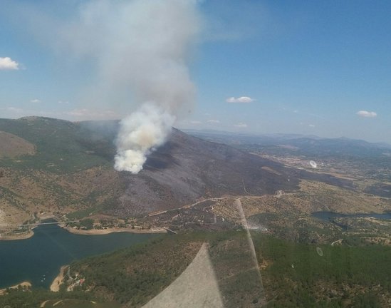Incendio forestal en El Tiemblo y Cebreros.