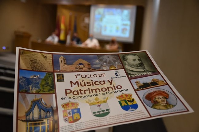Cartel del I Ciclo de Música y Patrimonio de La Manchuela.