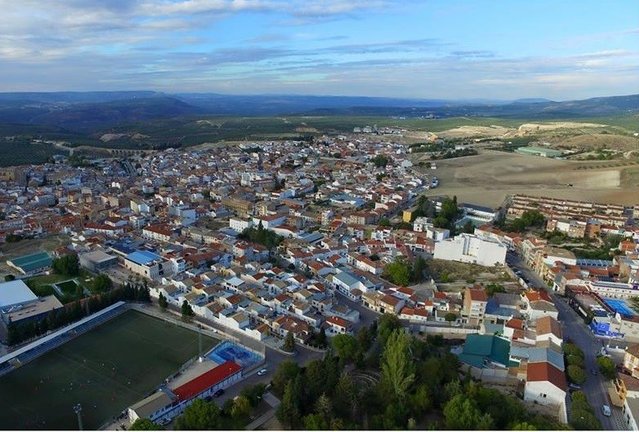 Vista de Villanueva del Arzobispo en foto de archivo.