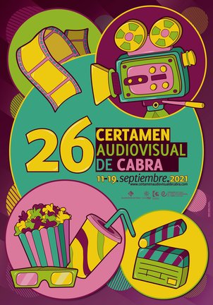 Cartel de Noemí Sinobas para el 26 Certamen Nacional de Creación Audiovisual de Cabra.