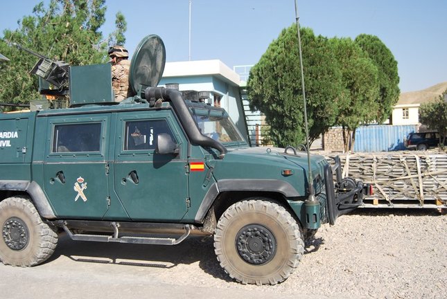 Archivo - Carro del contingente de la Guardia Civil desplegado en Afganistán en 2010