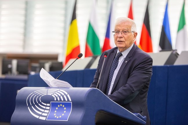 Archivo - Josep Borrell comparece ante el Parlamento Europeo