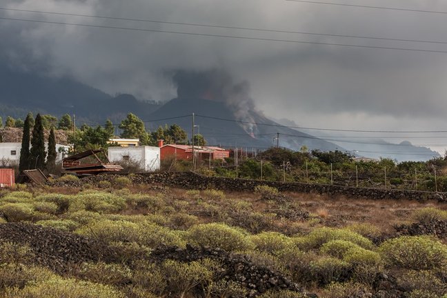 Volcán de ‘Cumbre Vieja’, a 24 de septiembre de 2021, en La Palma