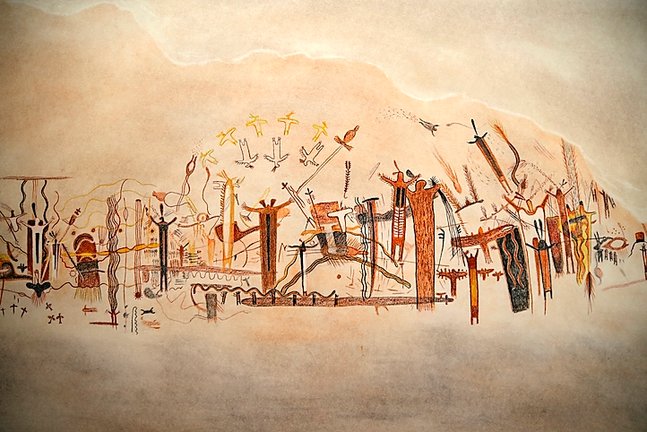 Arte rupestre de los cañones del Bajo Pecos.