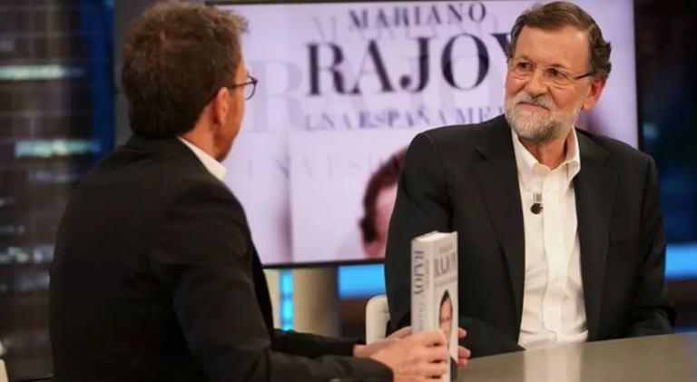 Rajoy, con Pablo Motos en El Hormiguero