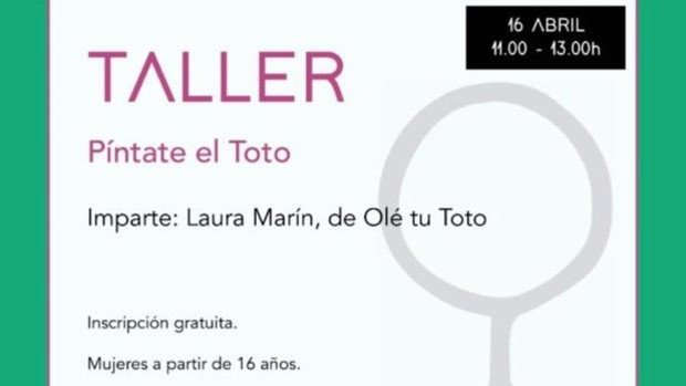 Cartel del taller 'Píntate el toto'. | Ayuntamiento de Soria