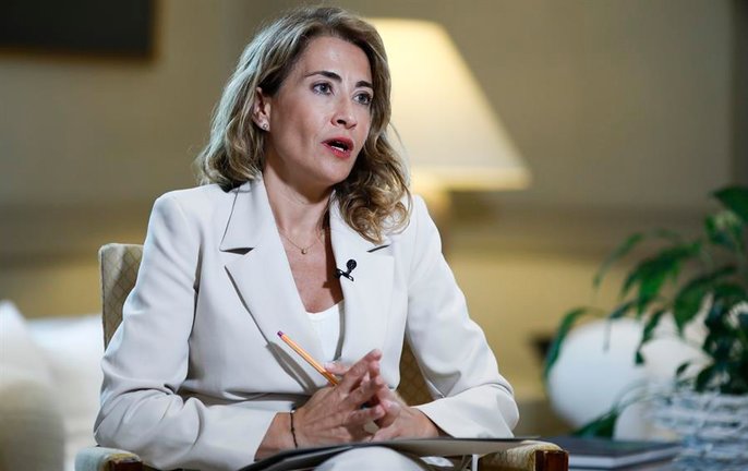La ministra de Transportes, Raquel Sánchez. EFE/David Fernández/Archivo