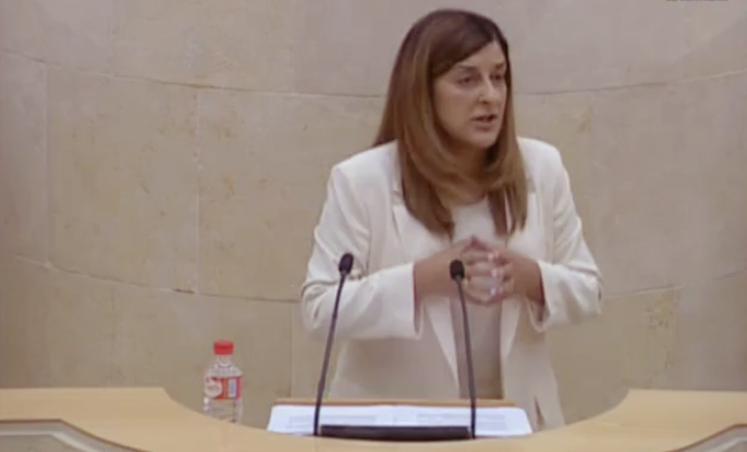 La presidenta del PP, Mª José Sáenz de Buruaga. / ALERTA