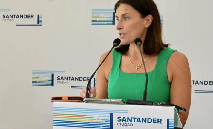 La alcaldesa de Santander, Gema Igual en rueda de prensa. / ALERTA