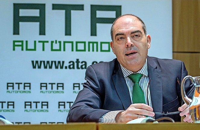 El presidente de la Federación Nacional de Asociaciones de Trabajadores Autónomos (ATA), Lorenzo Amor. EFE