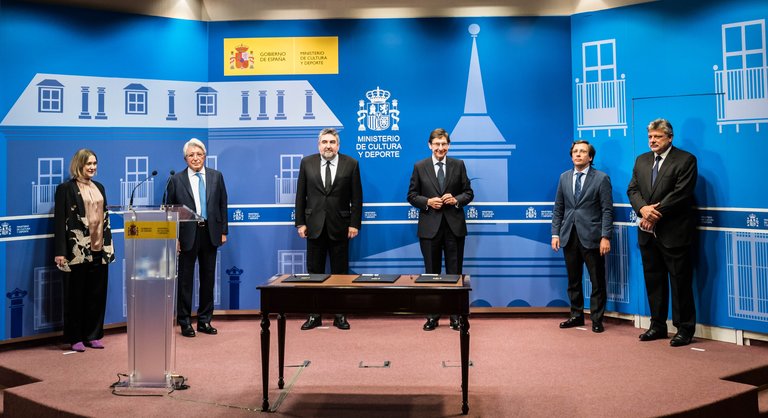 Acto para la firma del acuerdo entre CREA SGR y Bankia