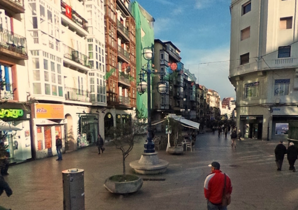 Calle Burgos en Santander.