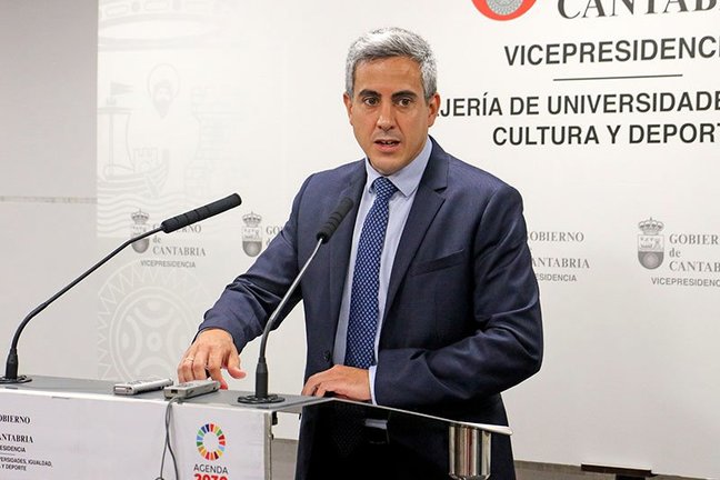 El vicepresidente y consejero de Universidades, Igualdad, Cultura y Deporte, Pablo Zuloaga.