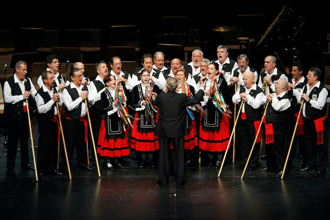 El Coro Ronda Garcilaso, durante su actuación del año pasado. / José Ramón