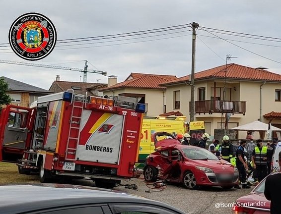 Accidente rotonda Corbán.