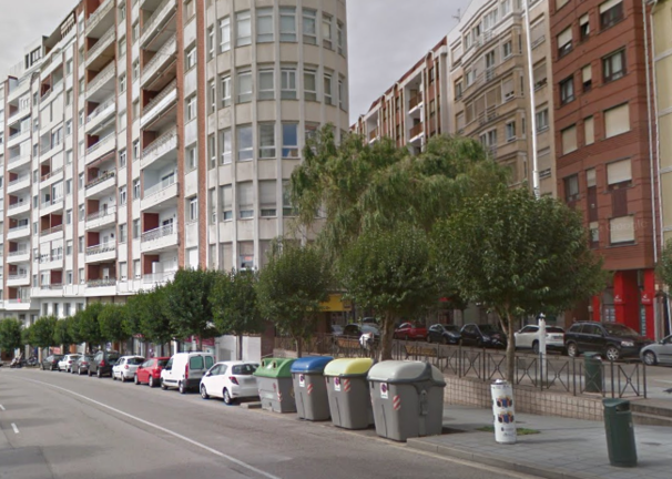 Basuras situadas en la calle Castelar de Santander. / ALERTA