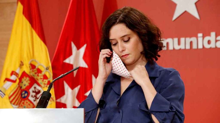 La presidenta madrileña, Isabel Díaz Ayuso.