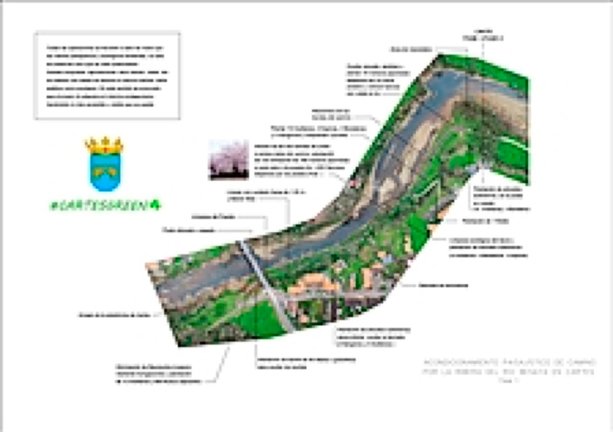 Imagen del proyecto de acondicionamiento paisajístico de la ribera del río Besaya.