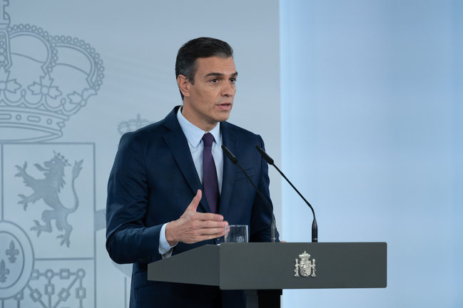 El presidente del Gobierno en funciones, Pedro Sánchez. / AEE