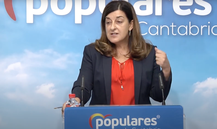 La líder del PP cántabro, María José Sáenz de Buruaga. / ALERTA
