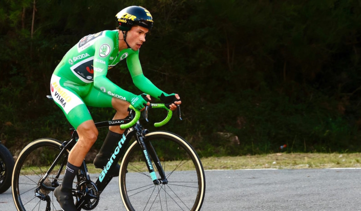 El ciclista esloveno Primoz Roglic, ganador de la contrarreloj. / EUROPA PRESS