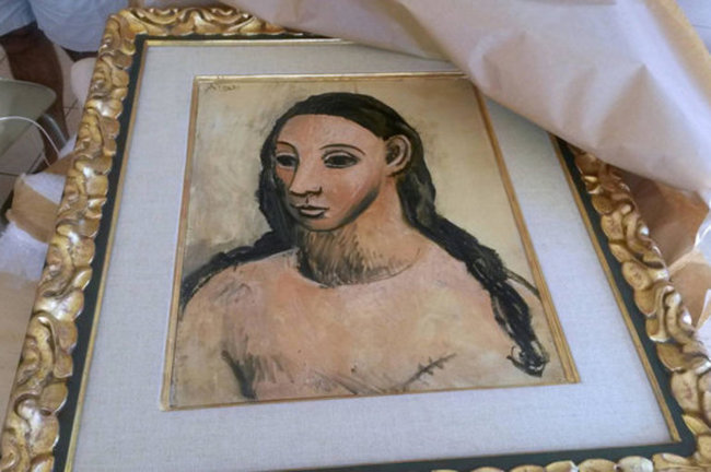 El Picasso declarado inexportable por el Gobierno y que le fue incautado en 2015 en su barco en Córcega (Francia).