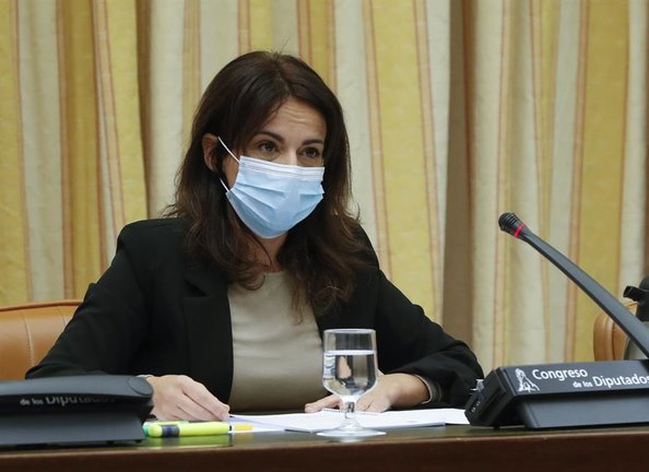 La secretaria de Estado de Sanidad, Silvia Calzón, durante su comparecencia en el Congreso para informar de los presupuestos de su departamento . EFE/ JJ Guillén POOL