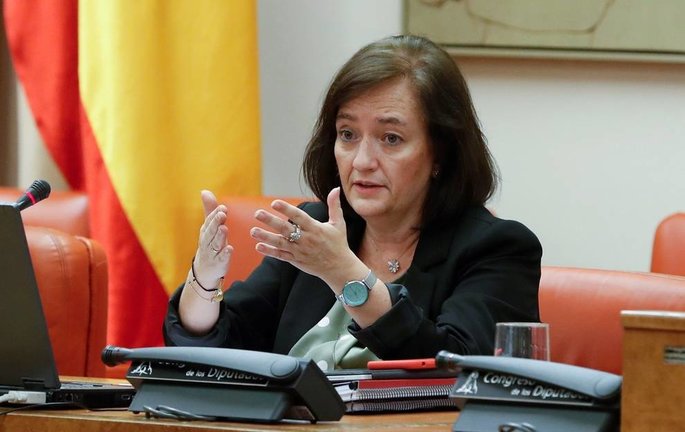 La presidenta de la Autoridad Independiente de Responsabilidad Fiscal (AIReF), Cristina Herrero. EFE/ Ballesteros/Archivo