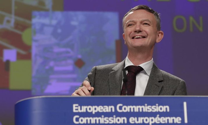 El portavoz jefe de la Comisión Europea, Eric Mamer. EFE/EPA/OLIVIER HOSLET/Archivo