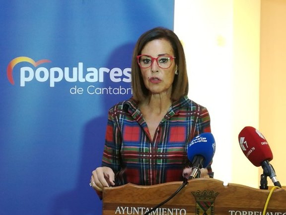 La portavoz de los populares, Marta Fernández-Teijeiro. / ALERTA