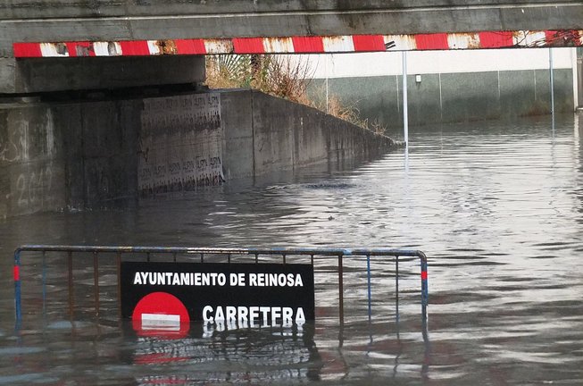 Vista de las inundaciones en Los Puentucos. / ARCHIVO / QUEIMADELOS
