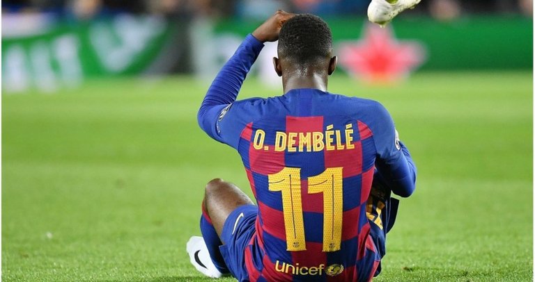 El jugador culé, Ousmane Dembelé. / EFE
