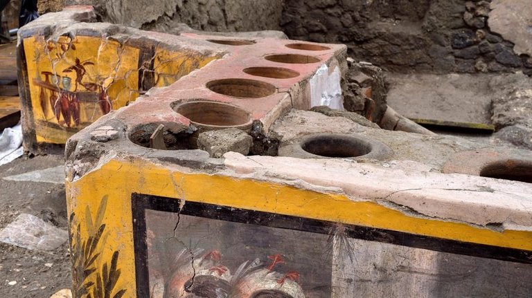 Fotos cedidas por el Parque Arqueológico de Pompeya. EFE