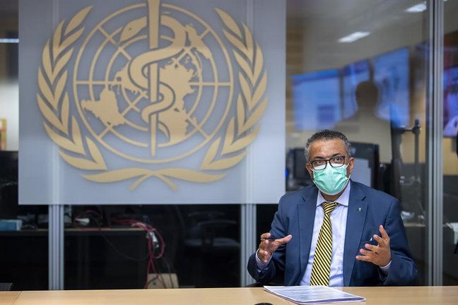 El director general de la Organización Mundial de la Salud (OMS), Tedros Adhanom Ghebreyesus. EFE/EPA/MARTIAL TREZZINI/Archivo