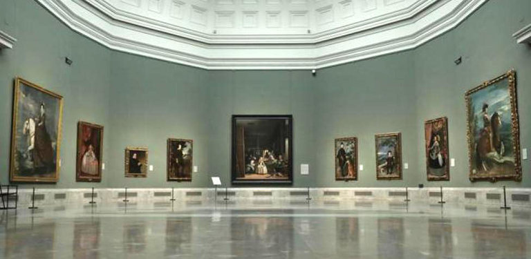 Vista del museo del Prado en Madrid.