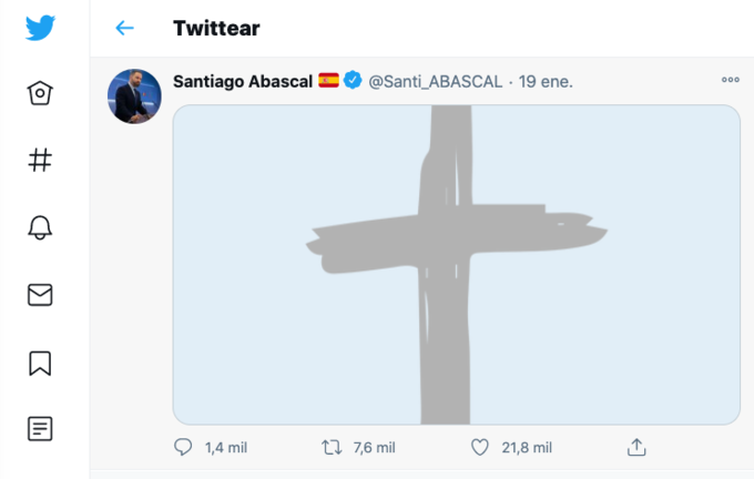 La T o la cruz defendida por Abascal.