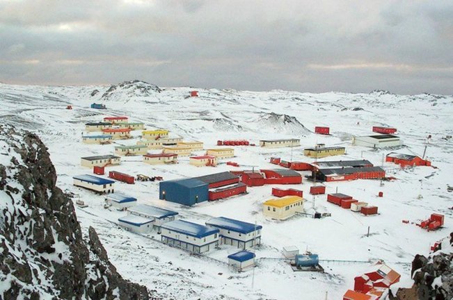 Base antártica Presidente Eduardo Frei. / Fuerza Armada de Chile