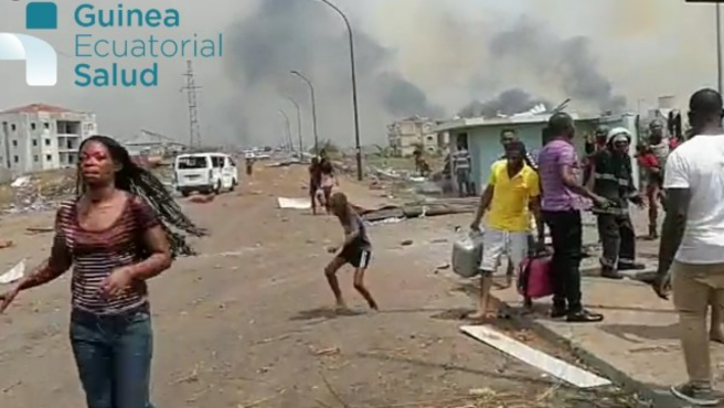 Explosión en Bata (Guinea Ecuatorial).MINISTERIO DE SANIDAD DE GUINEA ECUATORIAL