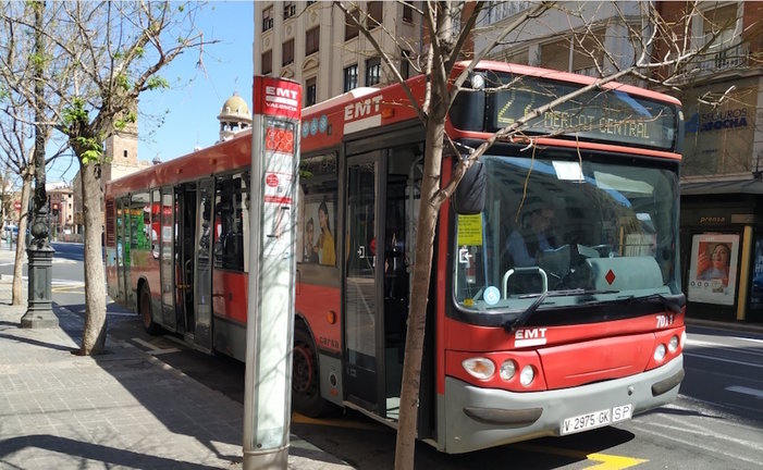 Autobús de EMT Valencia. / E. PRESS