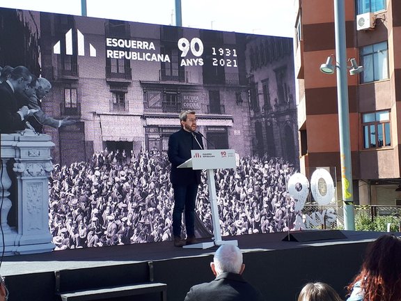 El vicepresidente de la Generalitat en funciones y candidato de ERC a la Presidencia, Pere Aragonès