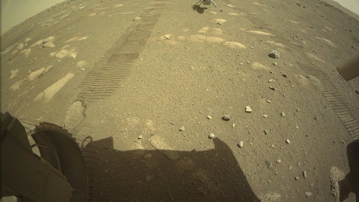 Ingenuity en la superficie de Marte - NASA/JPL