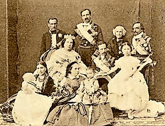 Isabel II y su familia en Santander (1861).