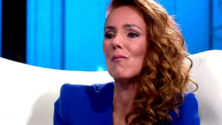 Rocío Carrasco, durante la entrevista en el plató de Rocío, contar la verdad para seguir viva. Telecinco