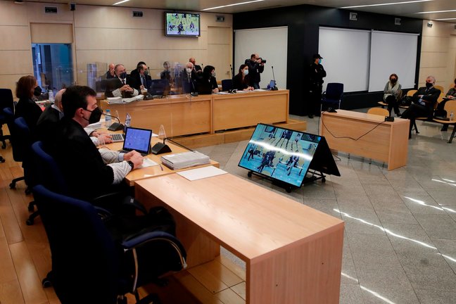 Archivo - Vista general del tribunal durante el juicio por la presunta caja 'b' del PP, que comienza este lunes, en San Fernando de Henares, Madrid, (España), a 8 de febrero de 2021. El juicio se centrará en las declaraciones de Bárcenas después de que re