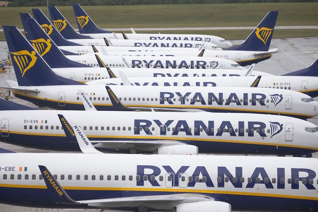 Aviones de la aerolínea Ryanair. / E. PRESS