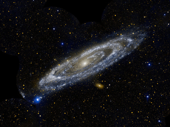 Mediciones realizadas sobre la galaxia de Andrómeda por el instrumento DESI. EFE/Foto cedida