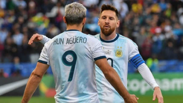 Kun Agüero y Messi.
